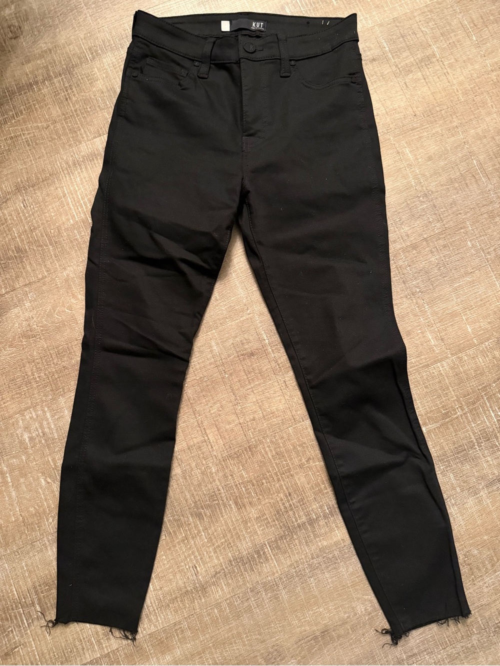 Kut from the Kloth Black Connie Ankle Skinny High-Rise Jeans Size 4